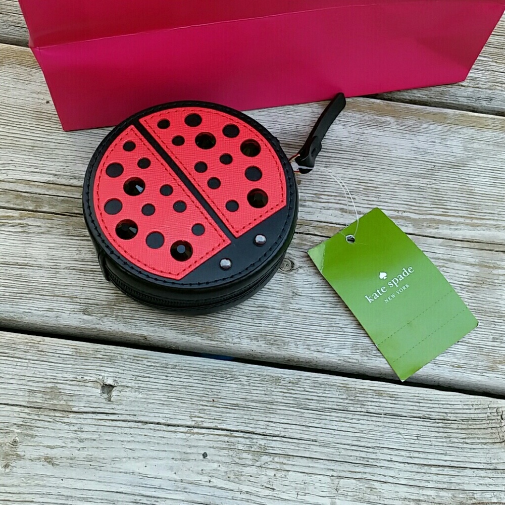 Kate Spade Turn Over A New Leaf Ladybug BNWT